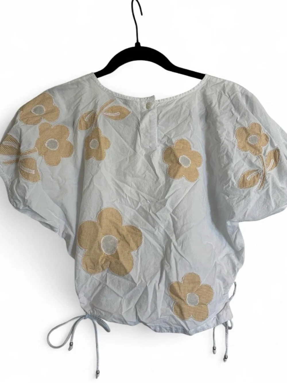 Madewekk Embroidered Poplin Puff Sleeve Blouse